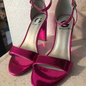Hot Pink Guess Chunky Heels